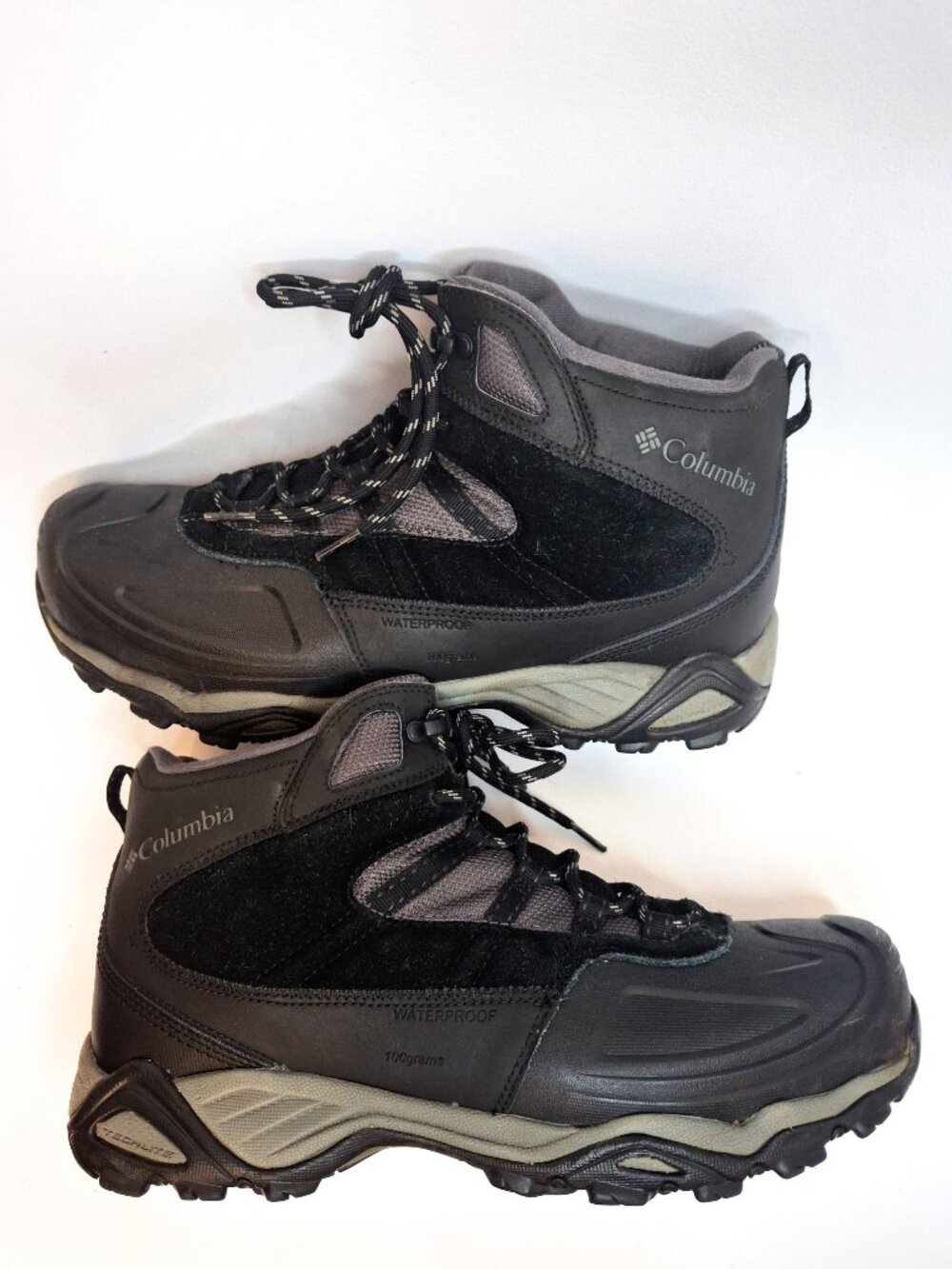 Columbia Omni Grip Hiking Trail Boot Men 12 Waterproof BM1605-010 Black Gorpcore